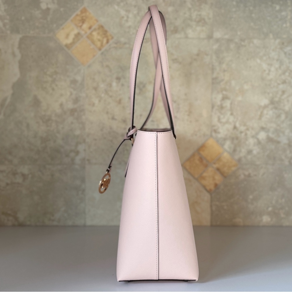Michael Kors Sheila LG Tote Shoulder Bag + Wallet Pink - Picture 4 of 15